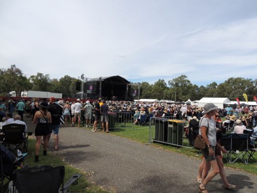 inside with view to the stage